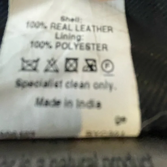 River Island 100% REAL LEATHER Quilted Moto Jacket - Black - Size UK 10 / US 6 - Picture 8 of 10